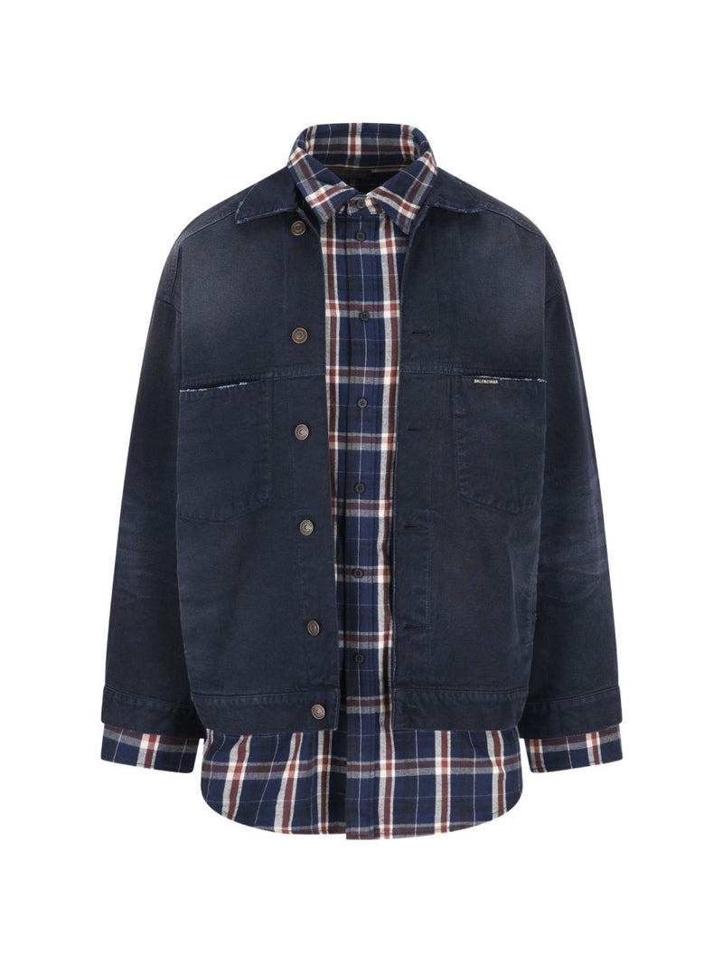 Balenciaga patched shirt jacket | Urbalenti™ NYC