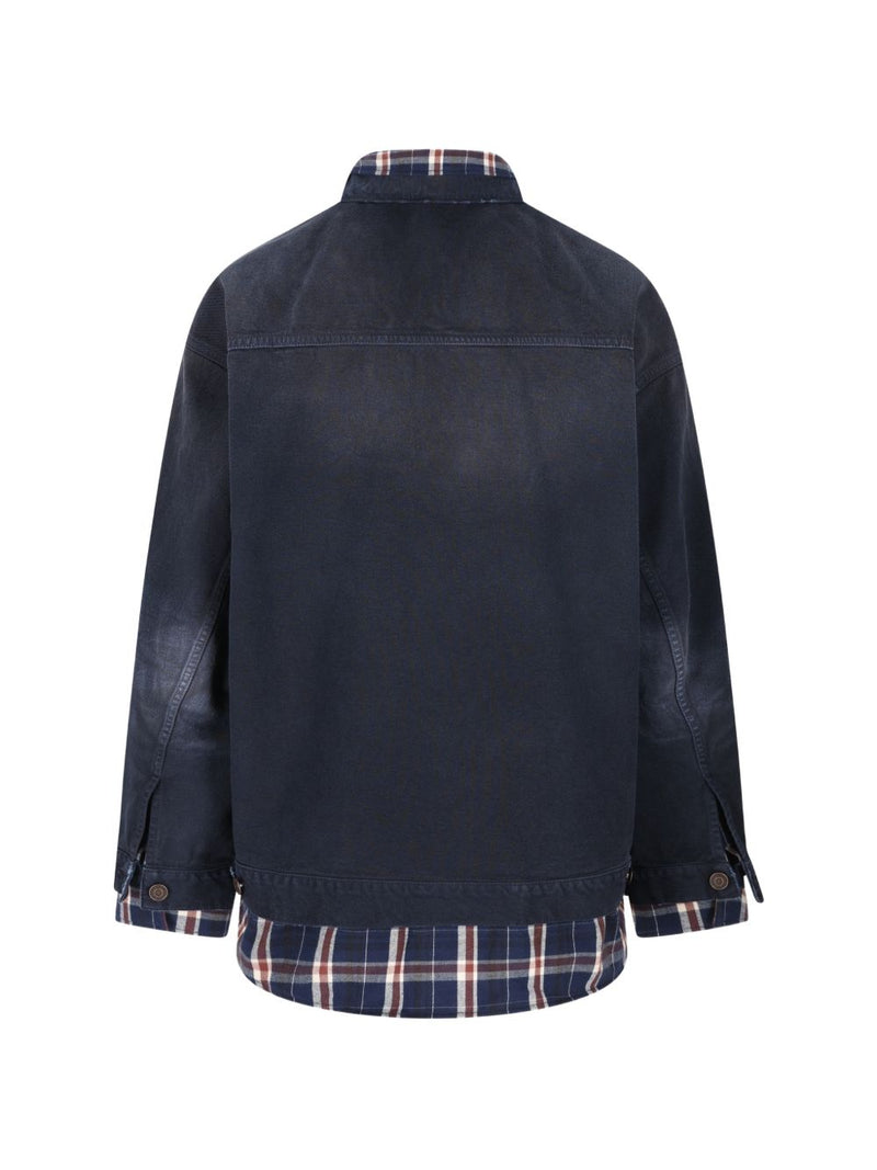 Balenciaga patched shirt jacket | Urbalenti™ NYC
