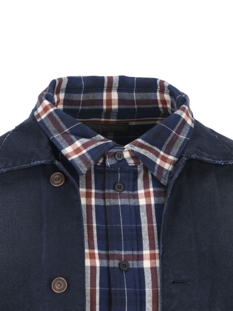 Balenciaga patched shirt jacket | Urbalenti™ NYC
