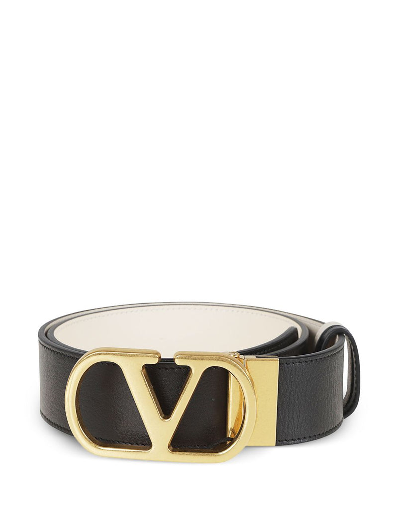 Valentino Garavani VLogo Signature leather belt | Urbalenti™ NYC