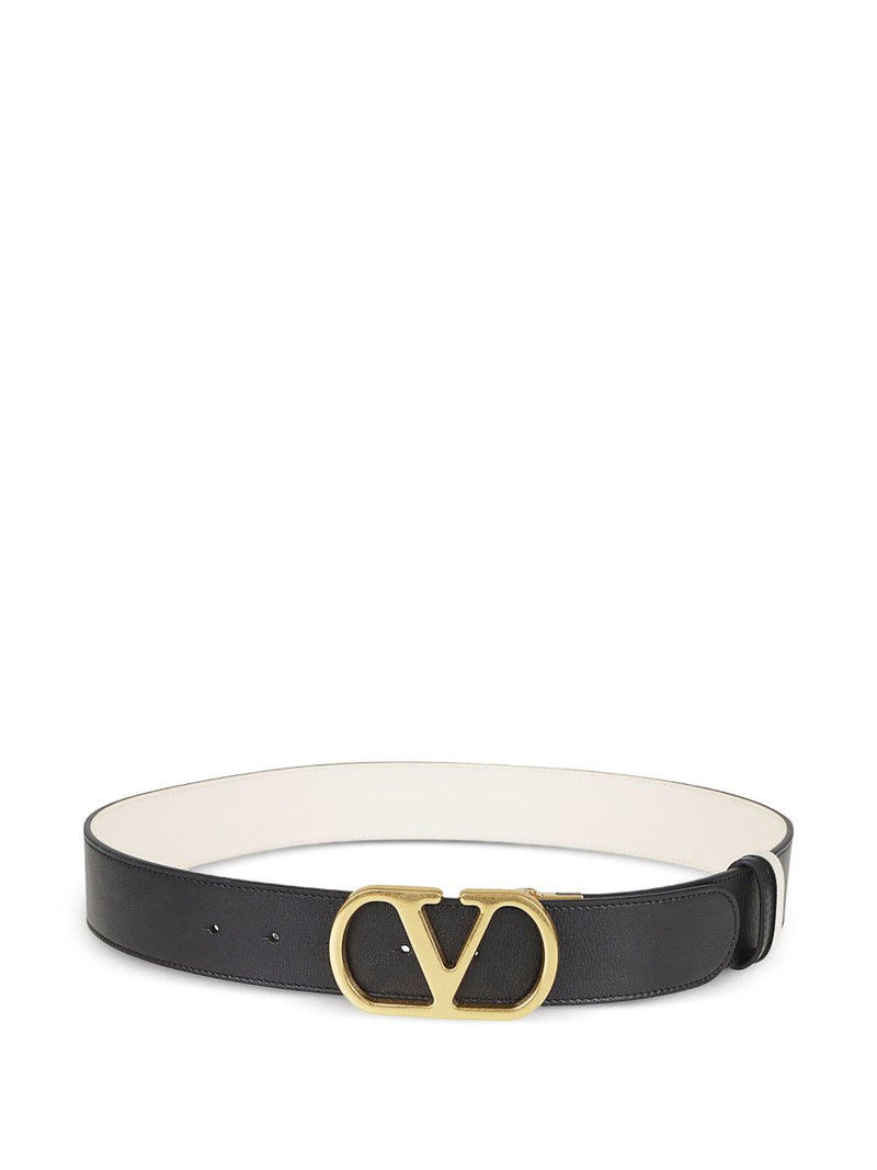 Valentino Garavani VLogo Signature leather belt | Urbalenti™ NYC