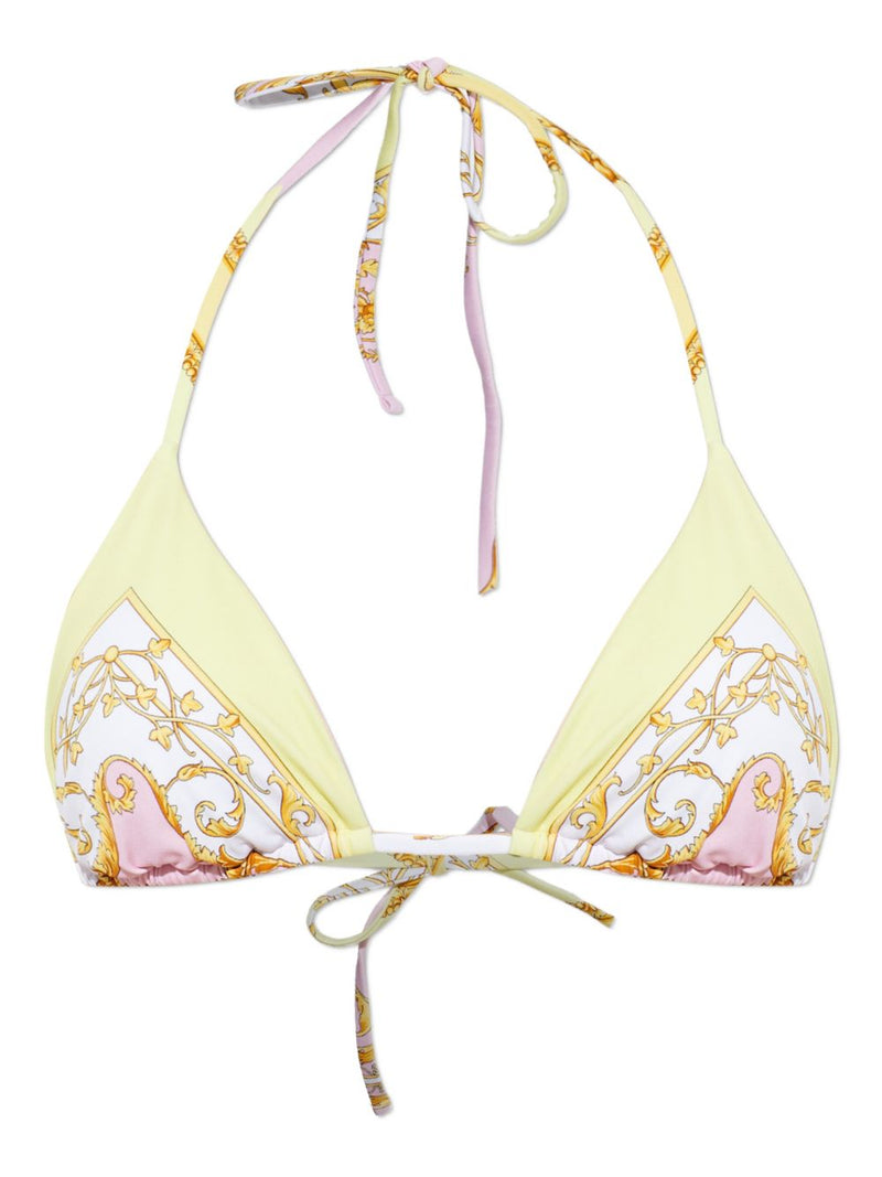 Versace Barocco print bikini top | Urbalenti™ NYC