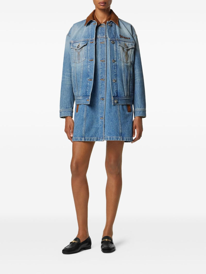 Versace Denim cotton jacket | Urbalenti™ NYC