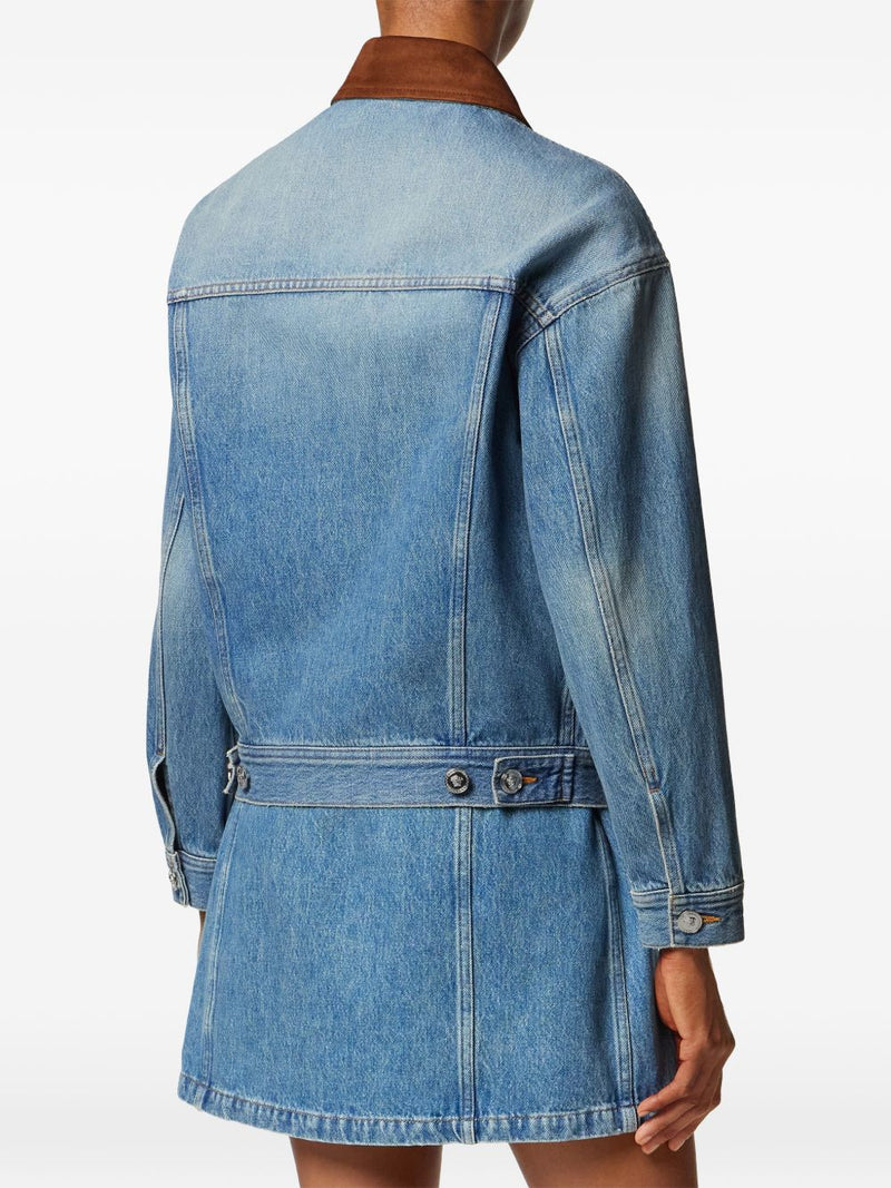 Versace Denim cotton jacket | Urbalenti™ NYC