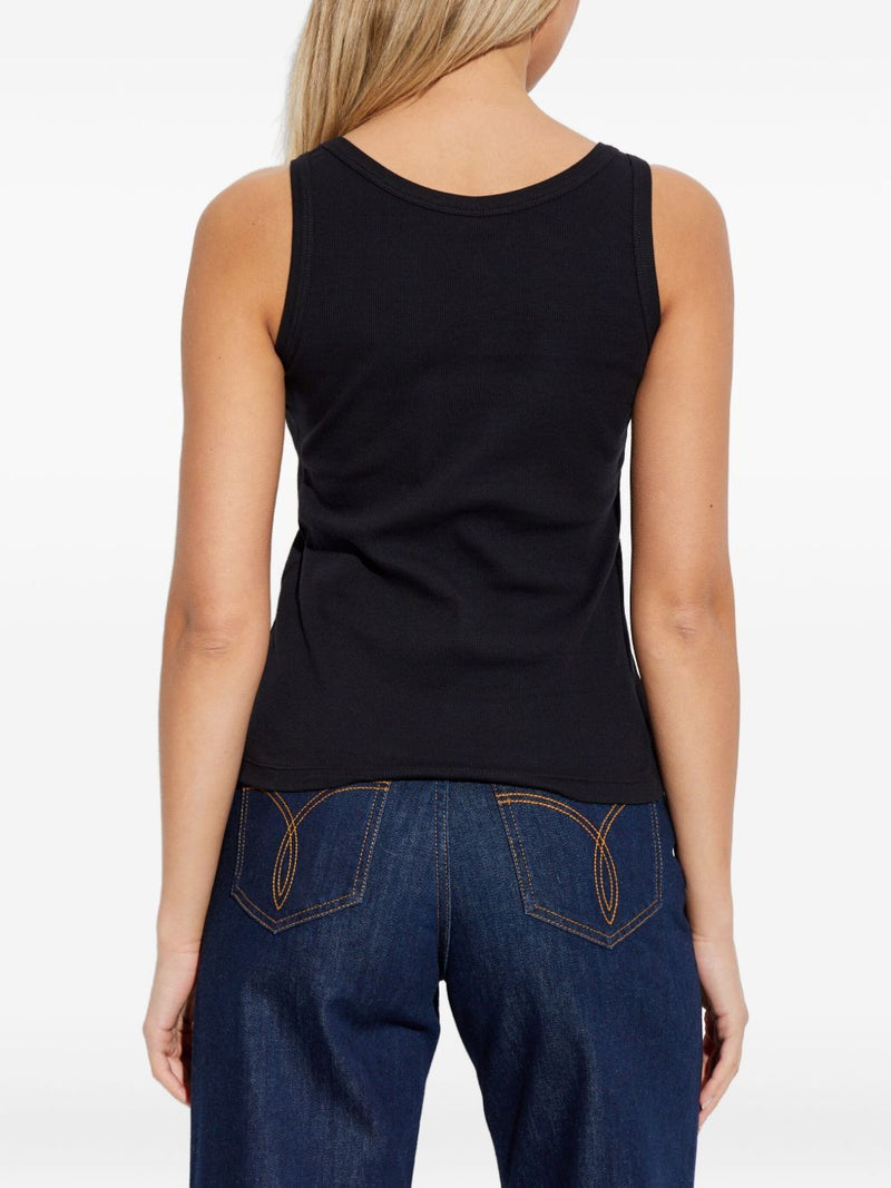 Versace Logo cotton tank top | Urbalenti™ NYC