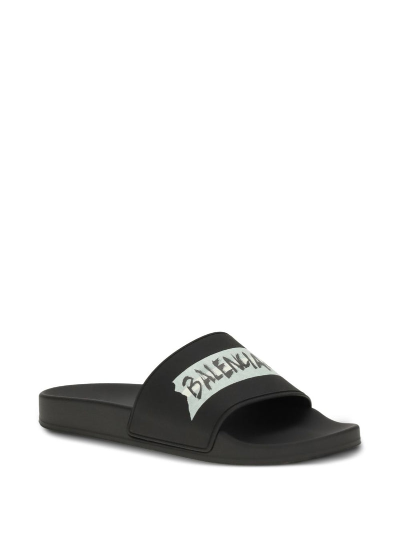 Balenciaga Pool slide sandals | Urbalenti™ NYC