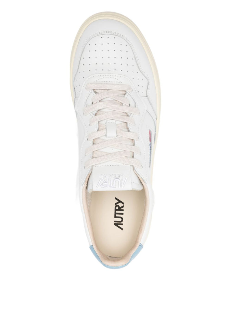 Autry Medalist Low Leather Sneakers - White Platform - Style B01-P26 | U... | Urbalenti™ NYC