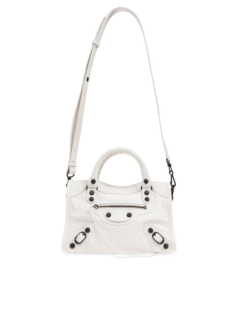 Balenciaga Le City Bag Mini In Optic White | Urbalenti™ NYC