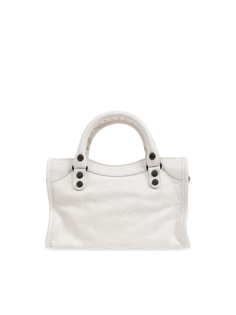 Balenciaga Le City Bag Mini In Optic White | Urbalenti™ NYC