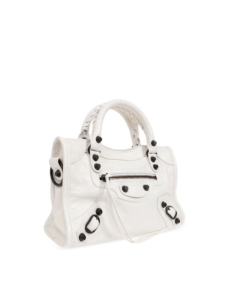 Balenciaga Le City Bag Mini In Optic White | Urbalenti™ NYC