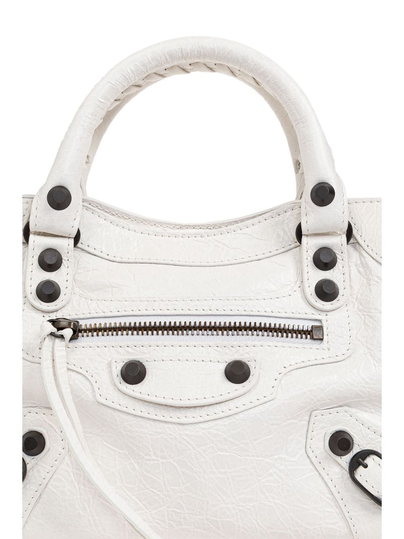 Balenciaga Le City Bag Mini In Optic White | Urbalenti™ NYC