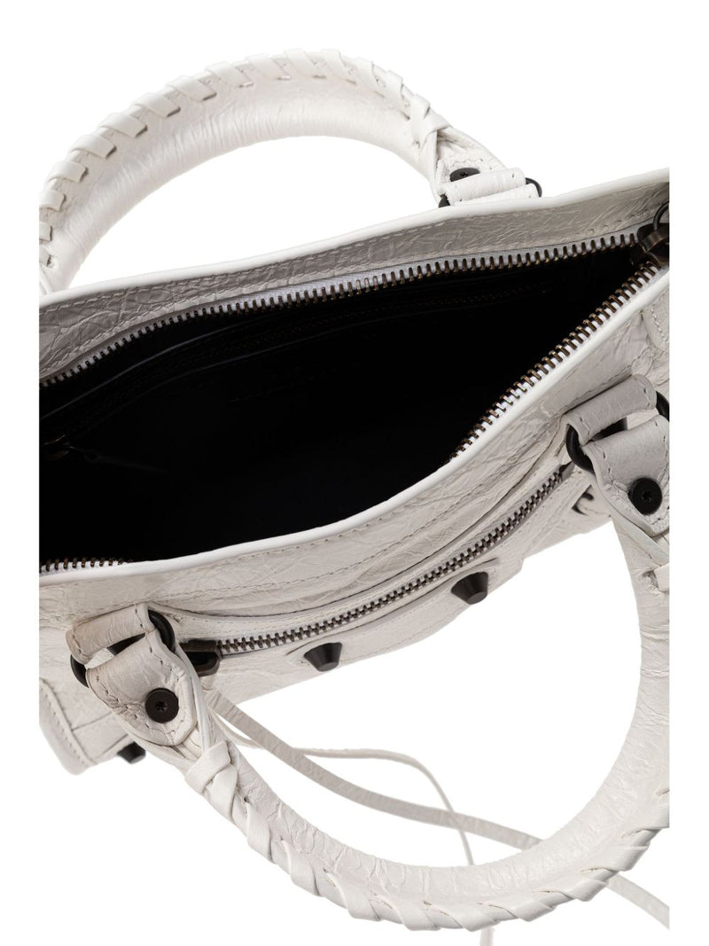 Balenciaga Le City Bag Mini In Optic White | Urbalenti™ NYC