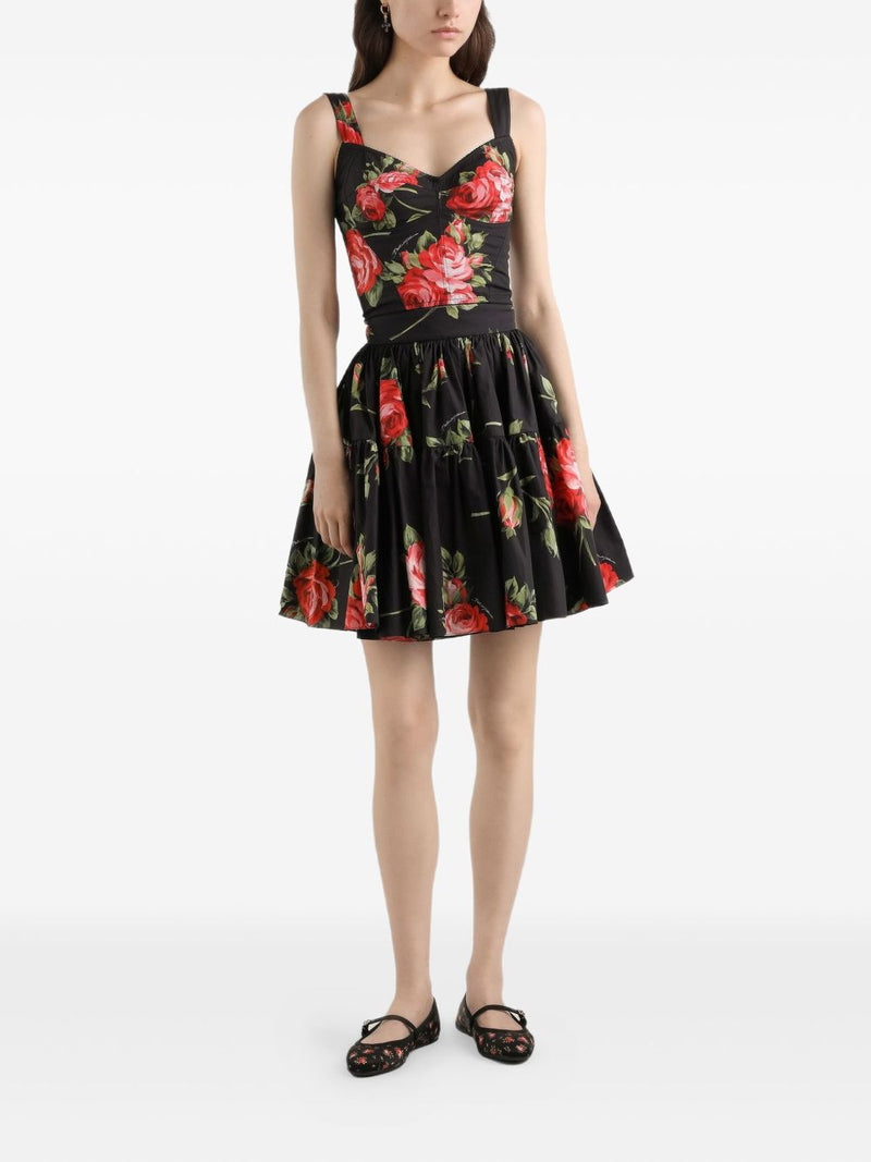 Dolce & Gabbana -bouquet rose mini skirt | Urbalenti™ NYC