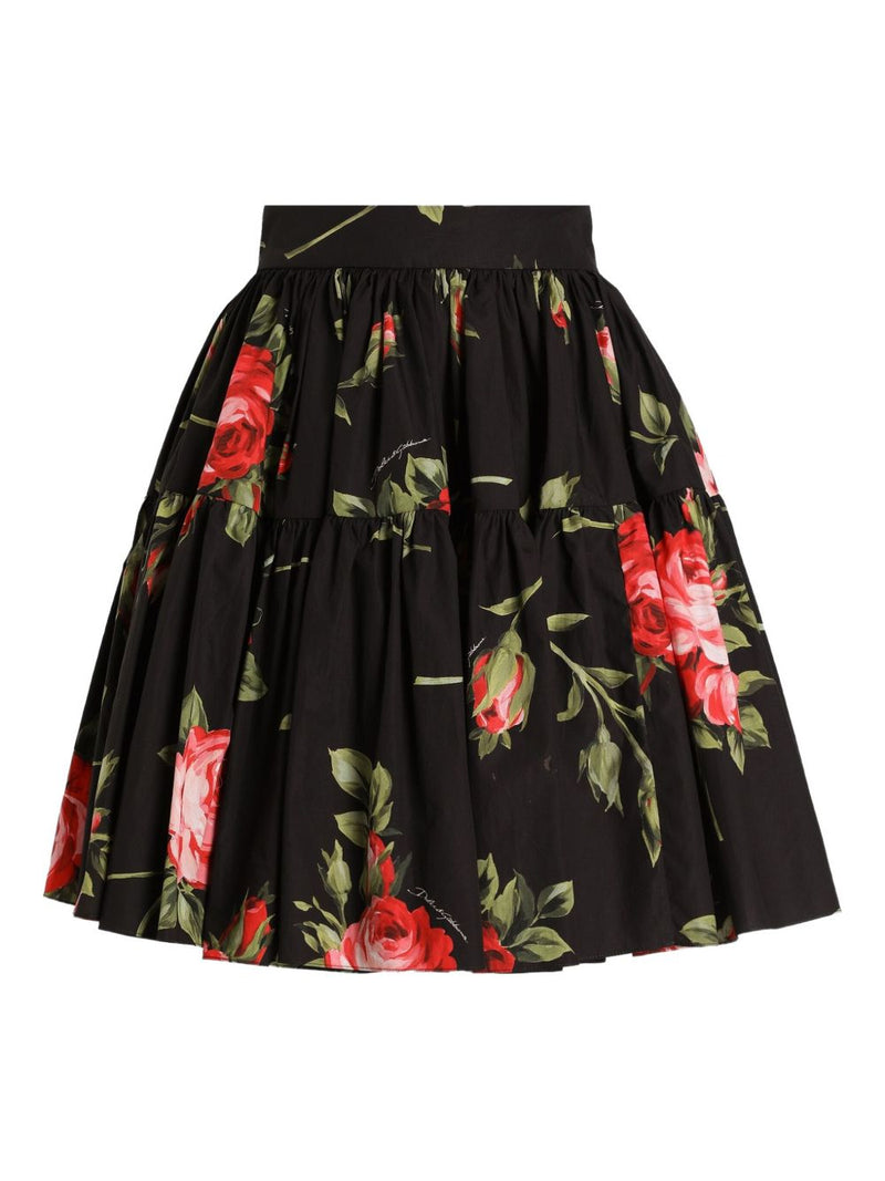 Dolce & Gabbana -bouquet rose mini skirt | Urbalenti™ NYC