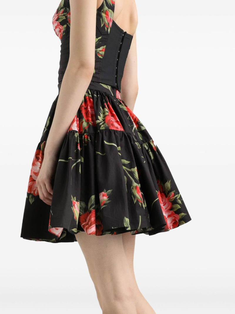 Dolce & Gabbana -bouquet rose mini skirt | Urbalenti™ NYC
