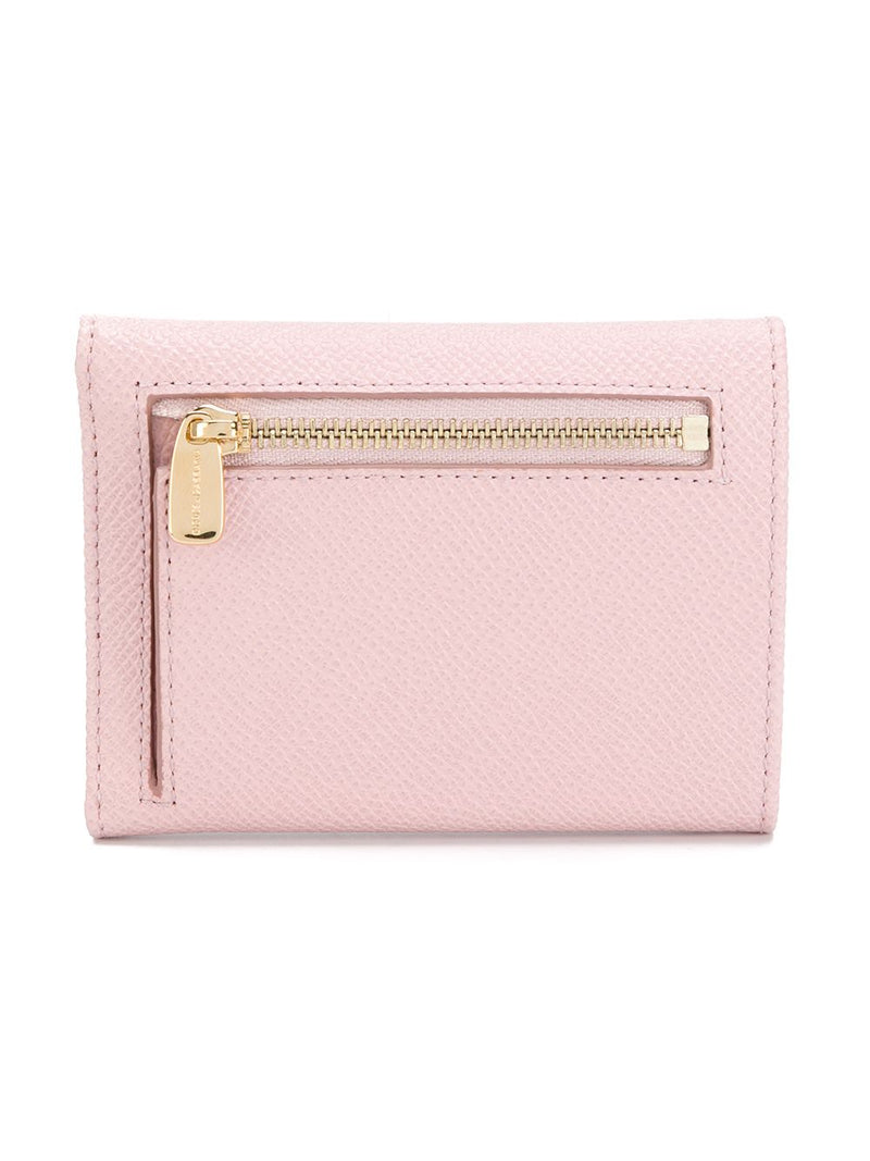 Dolce & Gabbana -Women's Pink Leather Flap French Wallet... | Urbalenti™ NYC