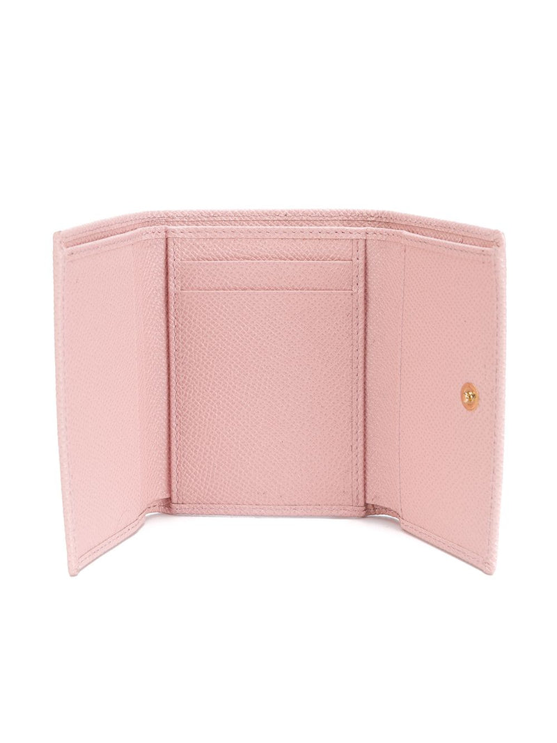 Dolce & Gabbana -Women's Pink Leather Flap French Wallet... | Urbalenti™ NYC