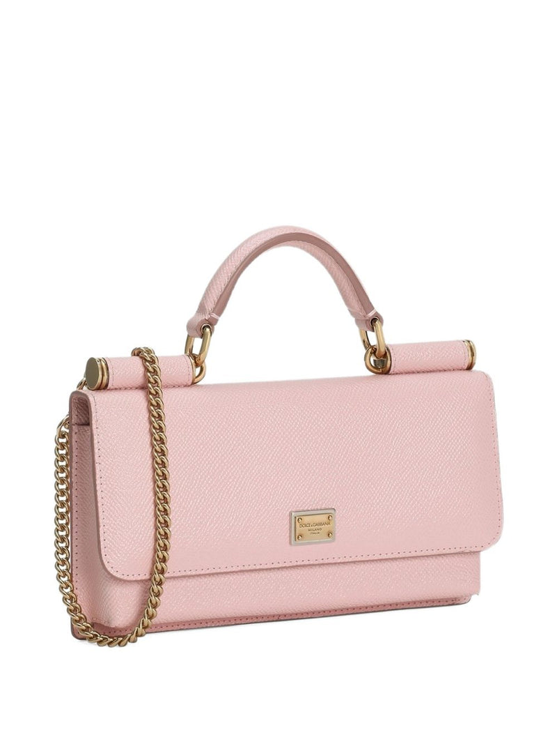 Dolce & Gabbana -Miss Sicily mini bag in pink leather | U... | Urbalenti™ NYC