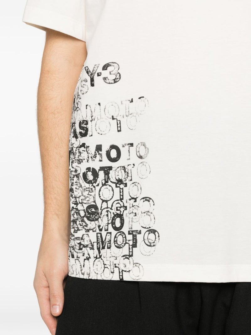 Y-3 Printed cotton t-shirt | Urbalenti™ NYC