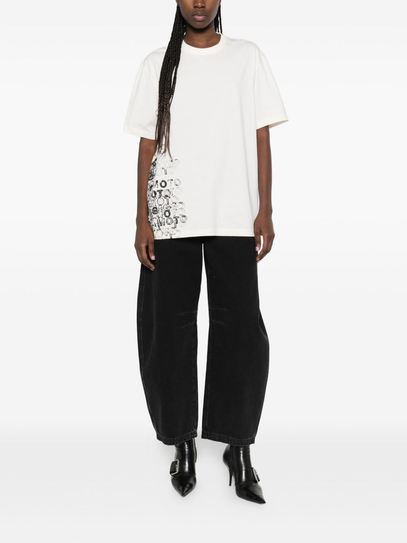 Y-3 Printed cotton t-shirt | Urbalenti™ NYC