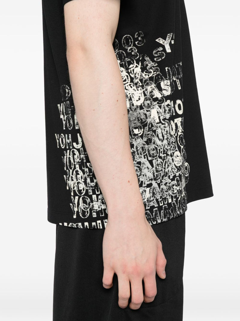 Y-3 Printed cotton t-shirt | Urbalenti™ NYC