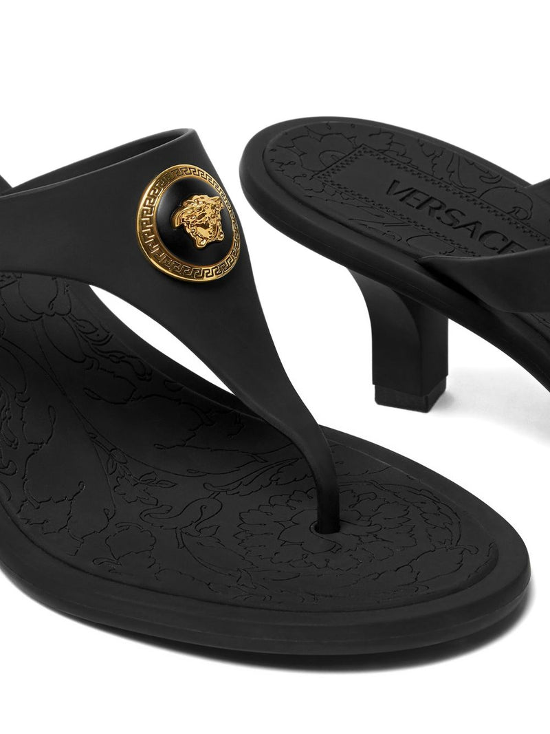 Versace Alia Rubber Thong Sandals | Urbalenti™ NYC