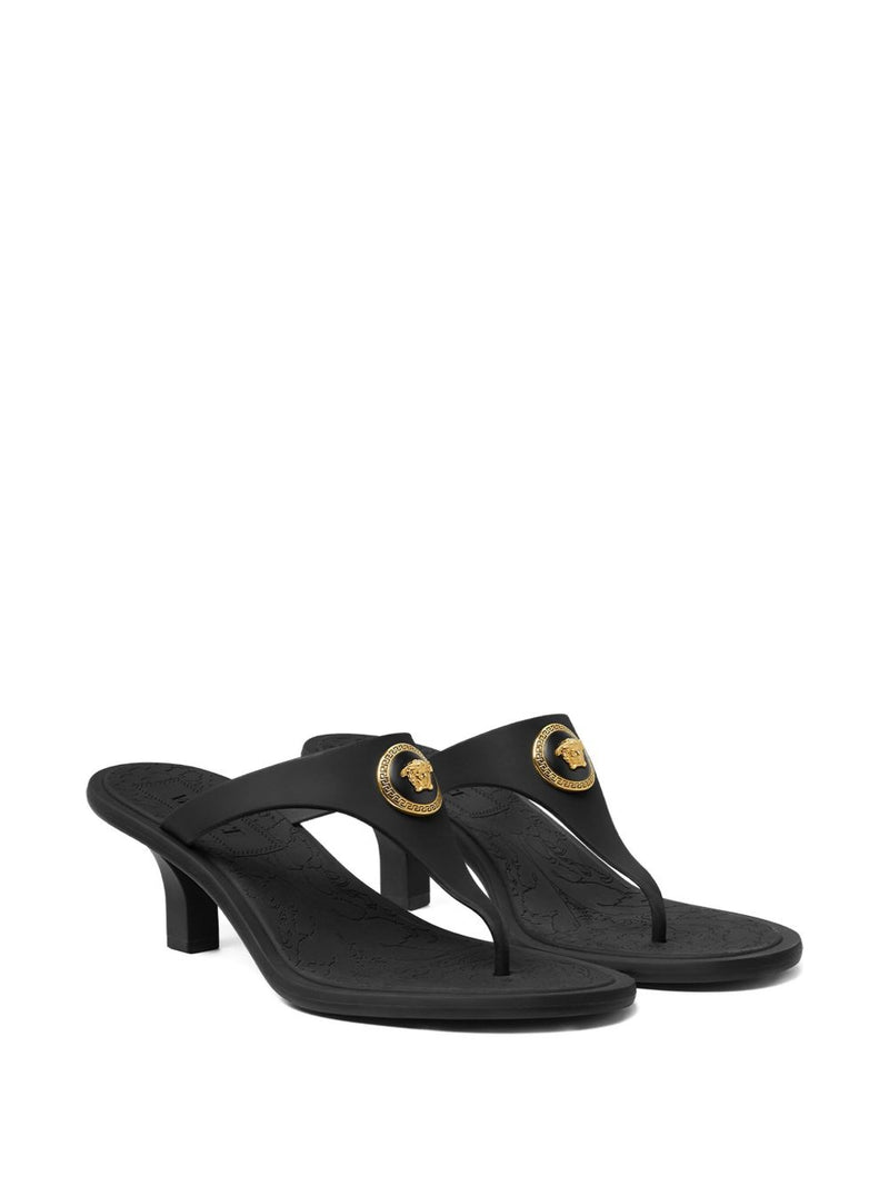Versace Alia Rubber Thong Sandals | Urbalenti™ NYC