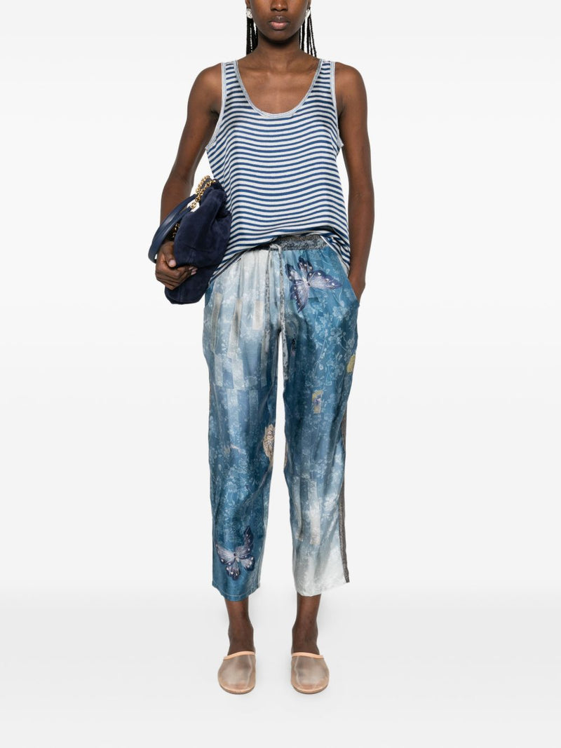 Pierre Louis Mascia Pierre Louis Mascia Striped silk tank top