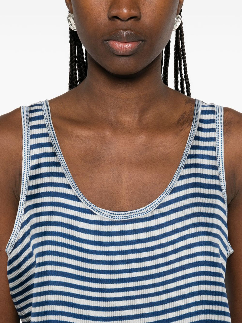 Pierre Louis Mascia Pierre Louis Mascia Striped silk tank top