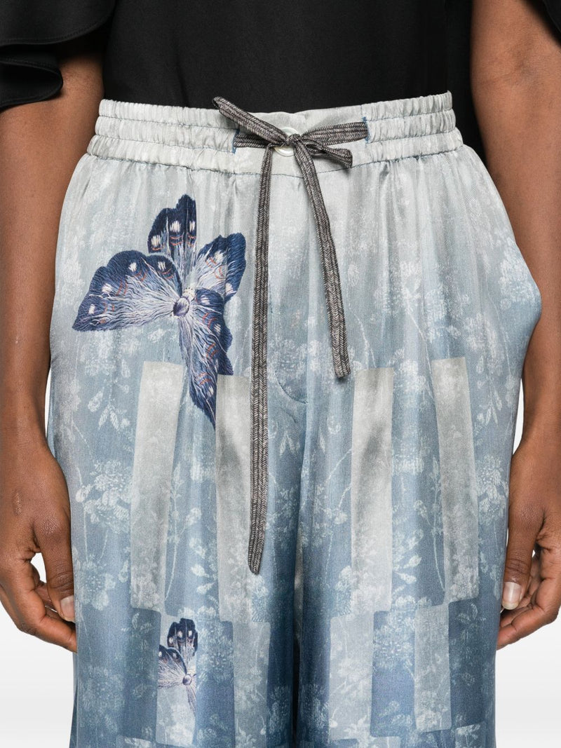 Pierre Louis Mascia Pierre Louis Mascia Printed silk trousers