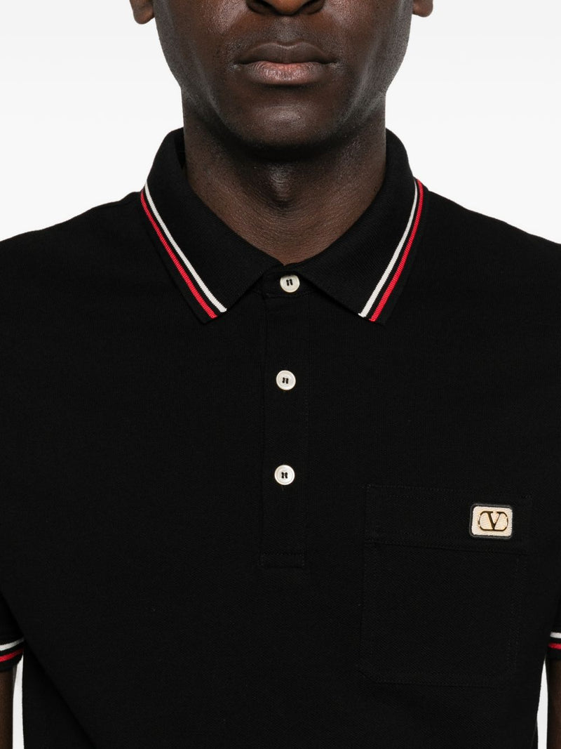 Valentino VLogo Signature cotton polo shirt | Urbalenti™ NYC