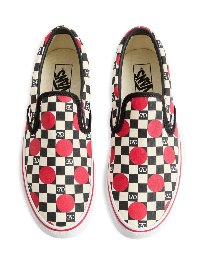 VALENTINO GARAVANI X VANS Classic Slip-On Shoes - Black Canvas - Style 6... | Urbalenti™ NYC