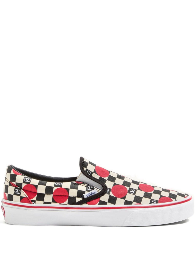 VALENTINO GARAVANI X VANS Classic Slip-On Shoes - Black Canvas - Style 6... | Urbalenti™ NYC