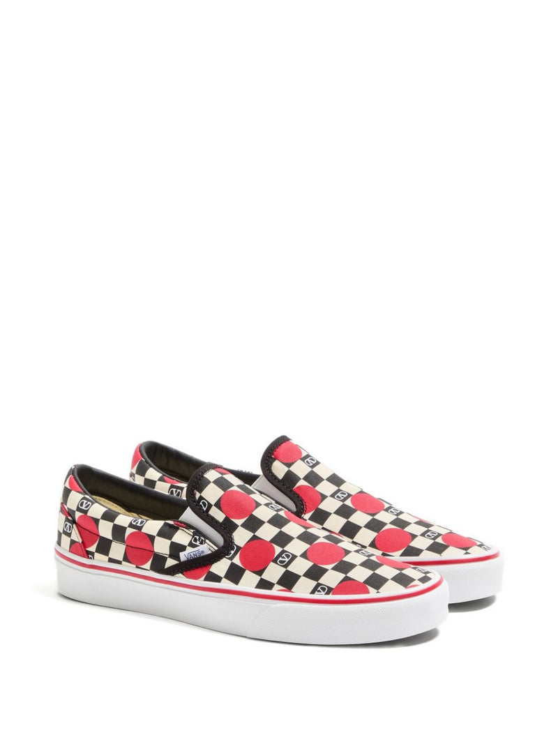 VALENTINO GARAVANI X VANS Classic Slip-On Shoes - Black Canvas - Style 6... | Urbalenti™ NYC