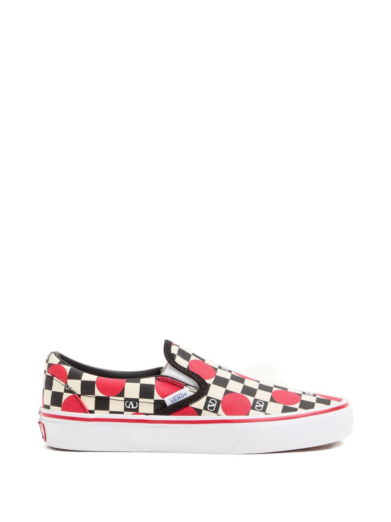VALENTINO GARAVANI X VANS Classic Slip-On Shoes - Black Rubber | Urbalen... | Urbalenti™ NYC
