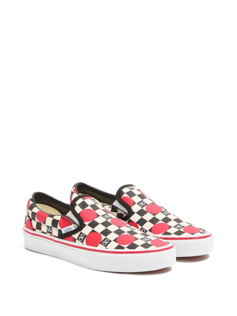 VALENTINO GARAVANI X VANS Classic Slip-On Shoes - Black Rubber | Urbalen... | Urbalenti™ NYC
