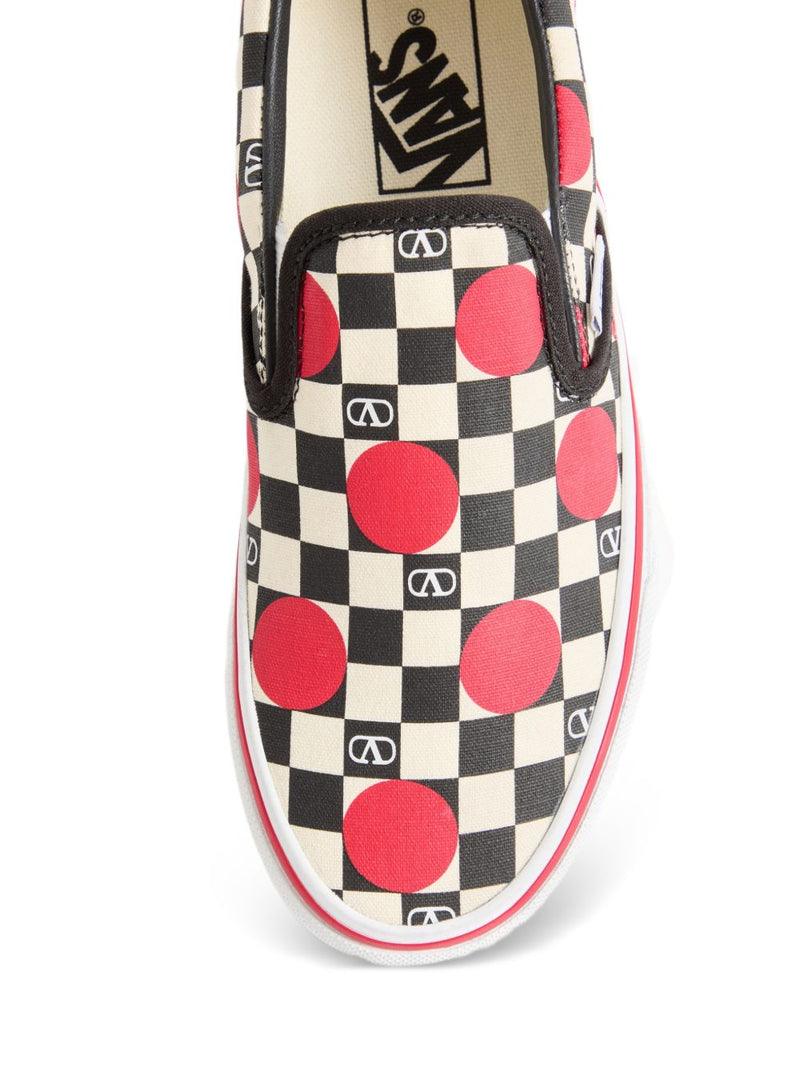 VALENTINO GARAVANI X VANS Classic Slip-On Shoes - Black Rubber | Urbalen... | Urbalenti™ NYC