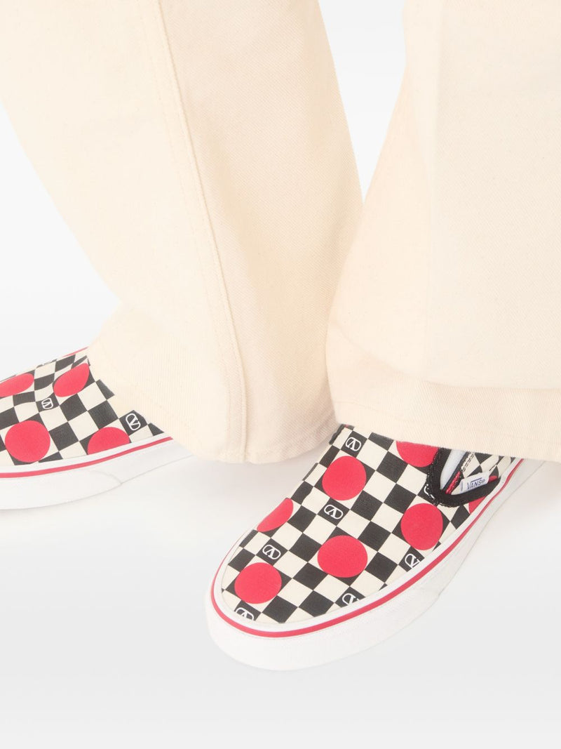 VALENTINO GARAVANI X VANS Classic Slip-On Shoes - Black Rubber | Urbalen... | Urbalenti™ NYC