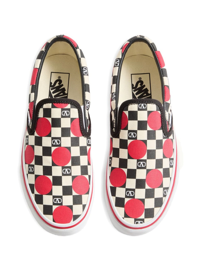 VALENTINO GARAVANI X VANS Classic Slip-On Shoes - Black Rubber | Urbalen... | Urbalenti™ NYC