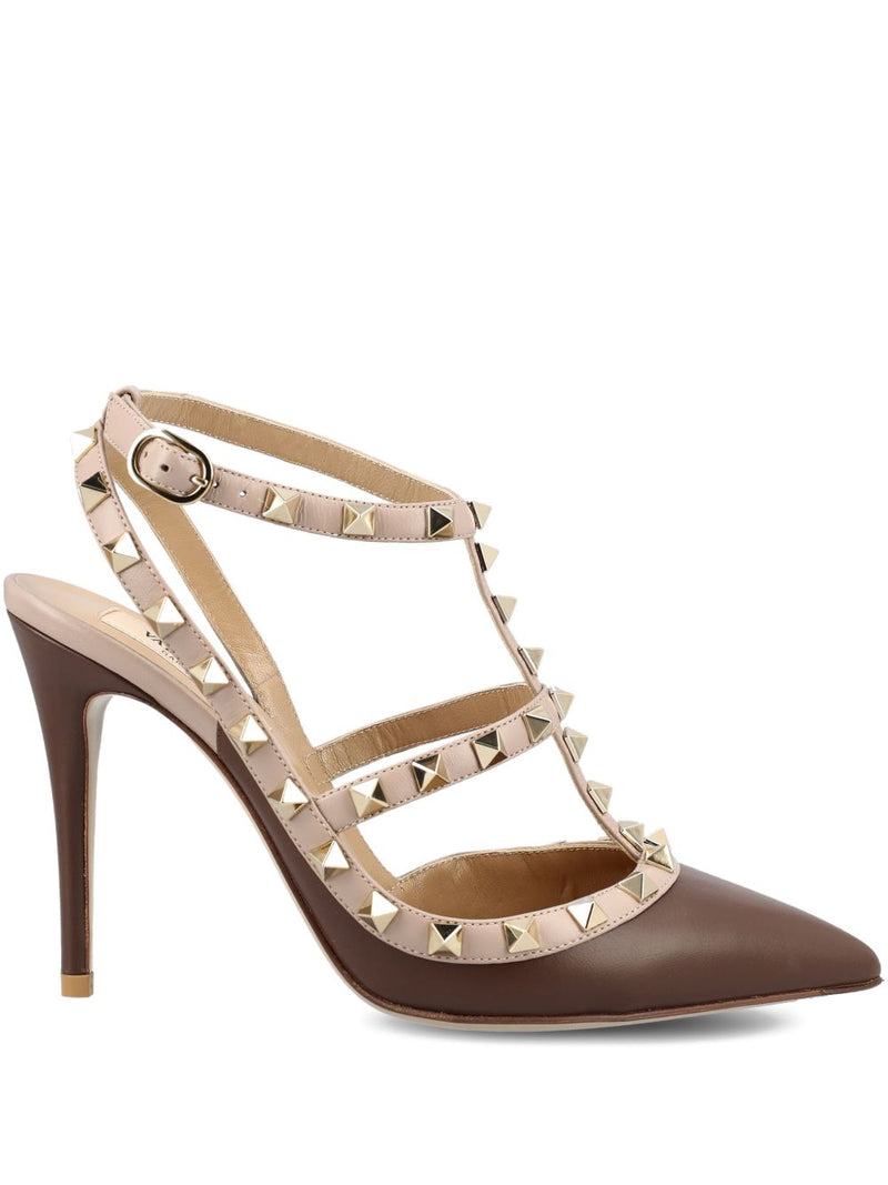 Valentino Garavani Valentino Garavani Patent Rockstud Caged Pump 100Mm