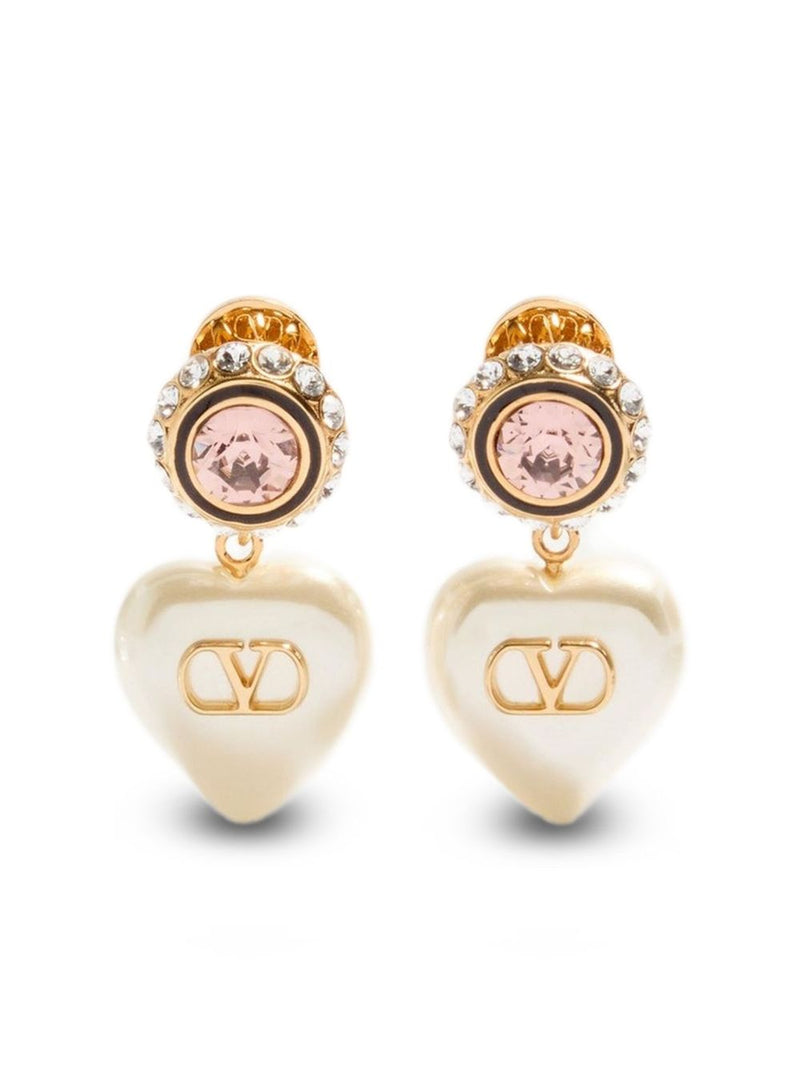 Valentino Garavani VLogo Signature Pearl earrings | Urbalenti™ NYC