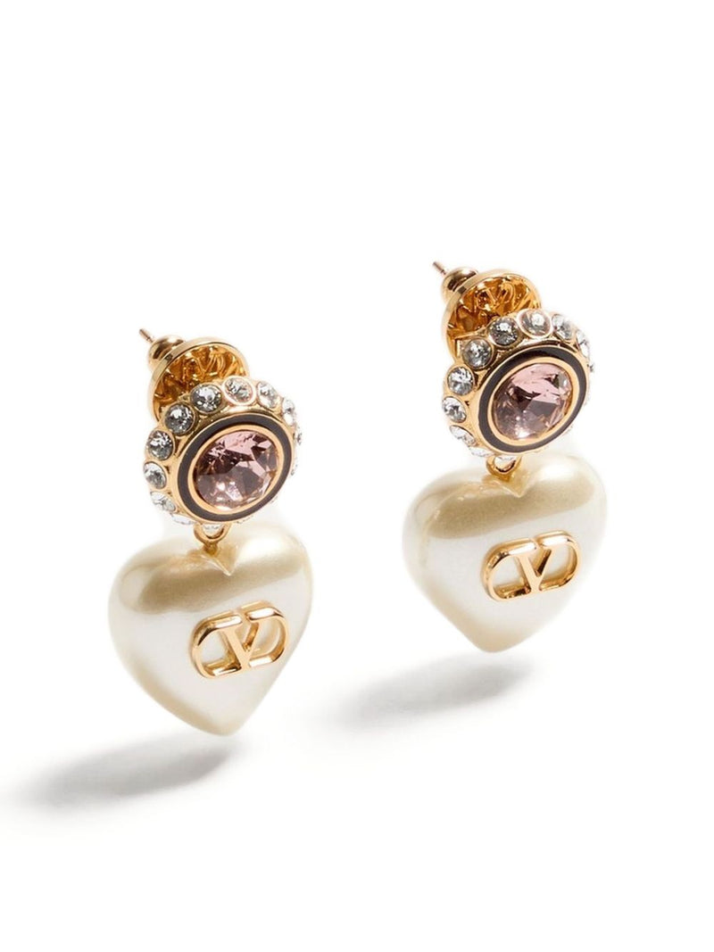 Valentino Garavani VLogo Signature Pearl earrings | Urbalenti™ NYC