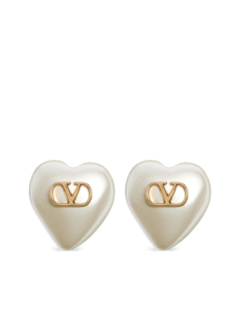 Valentino Garavani VLogo Signature Pearl earrings | Urbalenti™ NYC