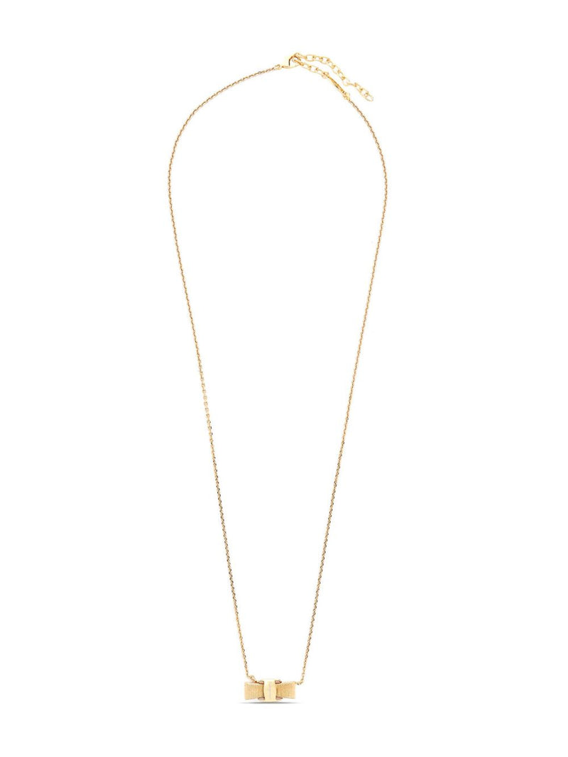 Ferragamo Vara Bow Pendant Necklace | Urbalenti™ NYC