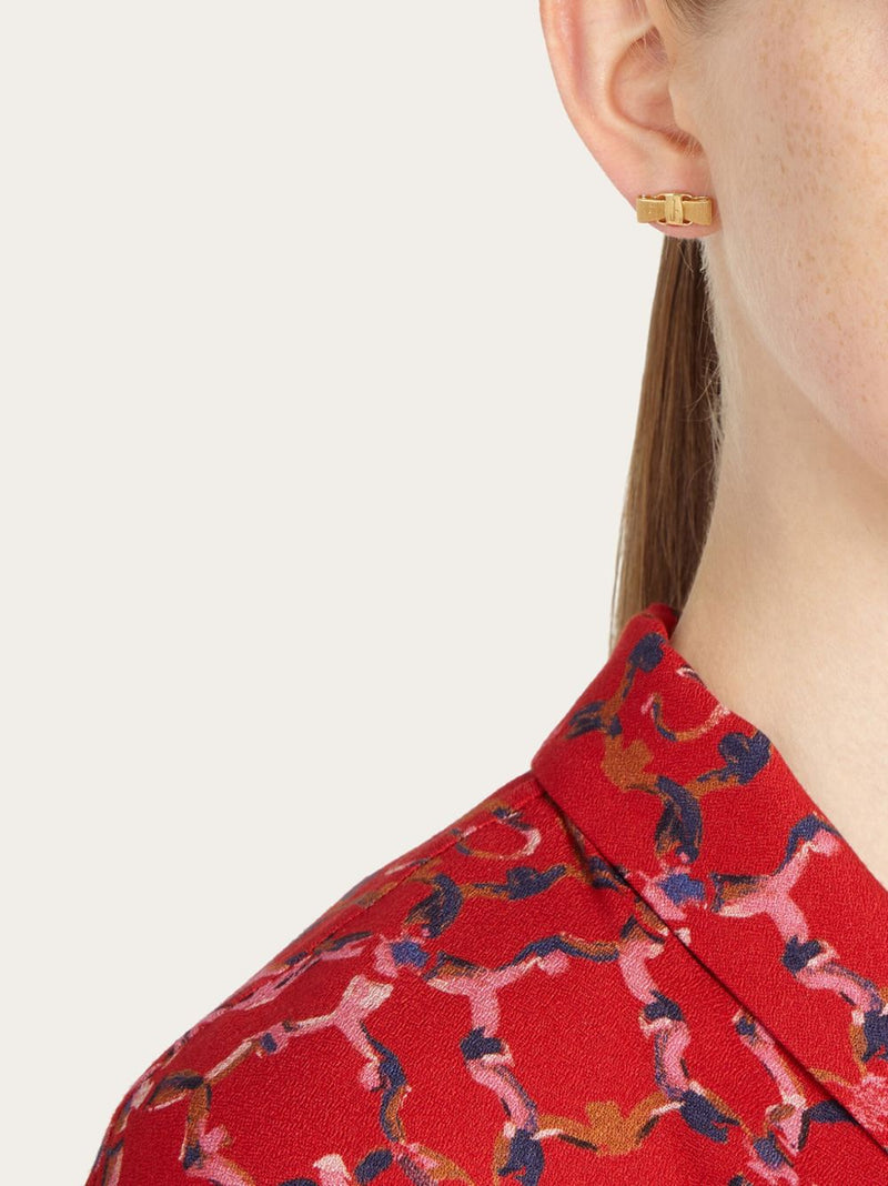Ferragamo Vara Bow Earrings | Urbalenti™ NYC