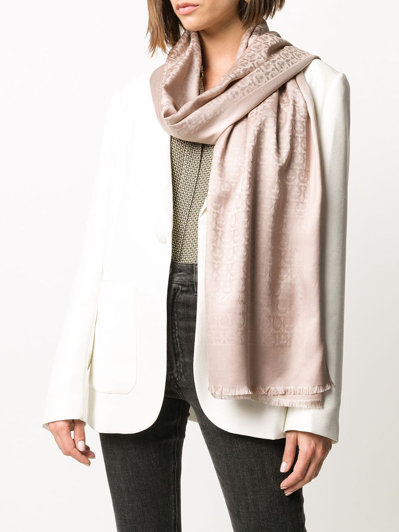 Ferragamo Gancini Stole - Pink Print | Urbalenti™ NYC