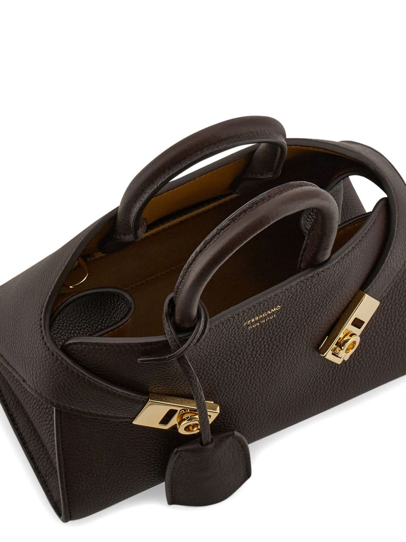 Ferragamo Hug Bicolor Handbag (Xs) - Leather | Urbalenti™ NYC