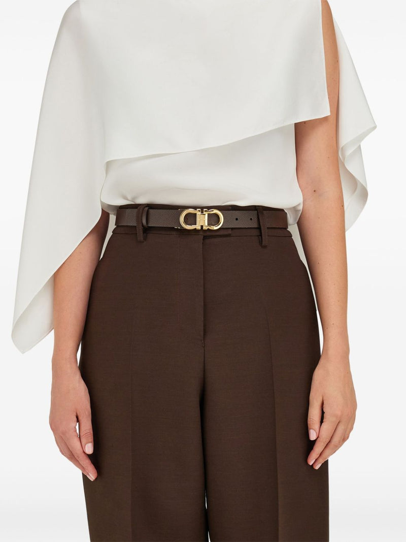Ferragamo Ferragamo Reversible And Adjustable Gancini Belt
