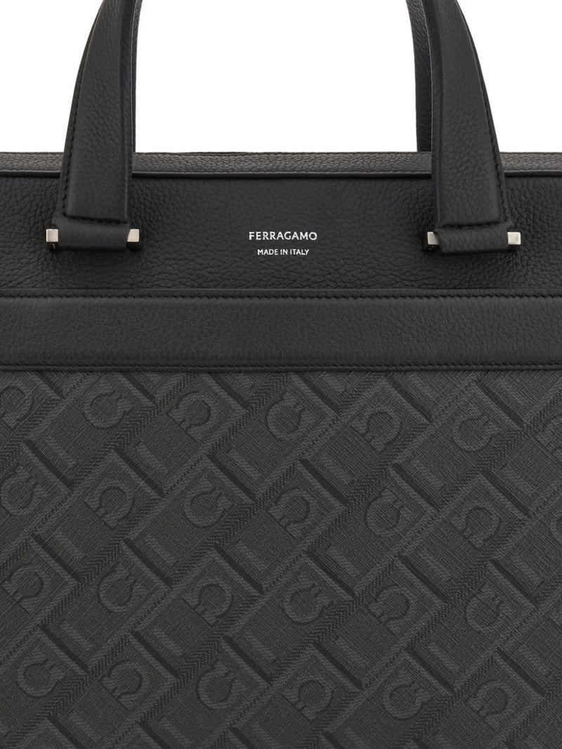 Ferragamo Monogram Briefcase | Urbalenti™ NYC