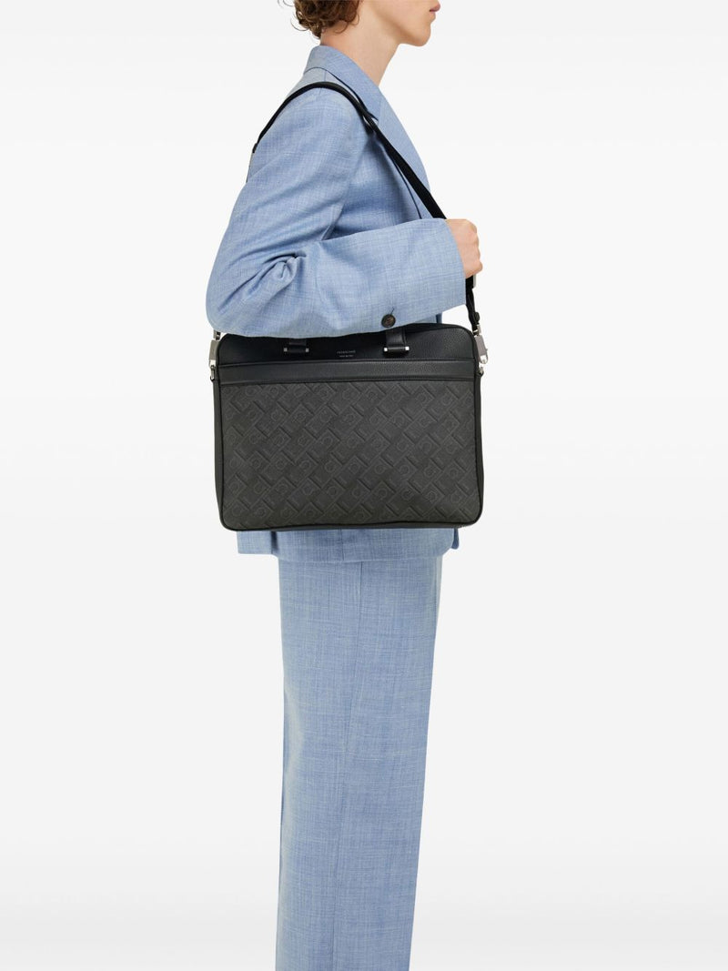 Ferragamo Monogram Briefcase | Urbalenti™ NYC